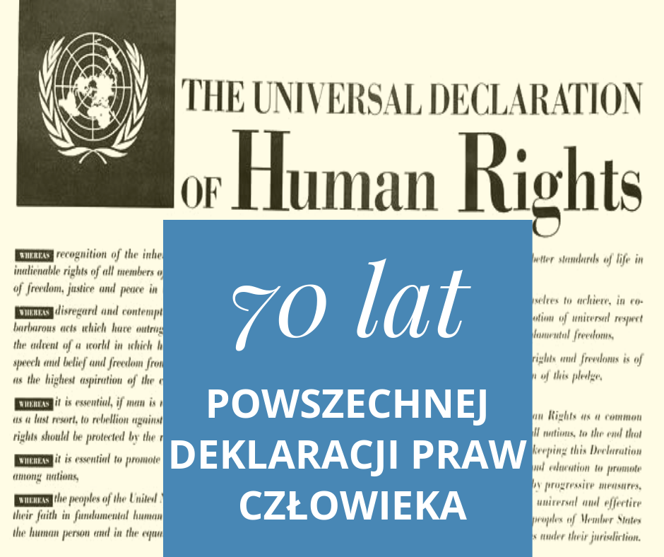 Deklaracja Praw Człowieka I Obywatela 1789 Postanowienia 70-ta rocznica POWSZECHNEJ DEKLARACJI PRAW CZŁOWIEKA | Adam Szejnfeld